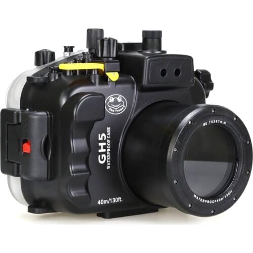 Meikon Seafrogs 40m 130ft Underwater Camera Housing Case for Panasonic GH5,Waterproof Bags Case for Panasonic GH5 Camera