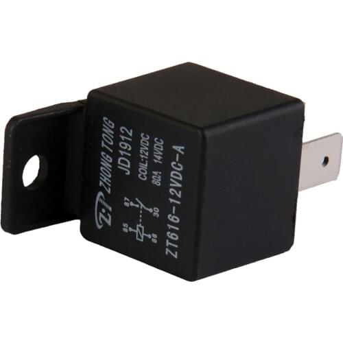 DC Black Car Vehicle Truck Motor 12V 12 Volt 80A AMP SPST Relay 4Pin