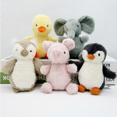 Baby Appease Plush Doll cute Soft Penguin Pink Pig Elephant owl Stuffed Plush Toy Kids Sleeping Toy gift peluche