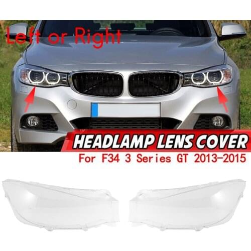 For-BMW F34 3 Series GT 320 328 2013-2015 Car Headlight Lens Cover Headlight Transparent Lampshade Shell