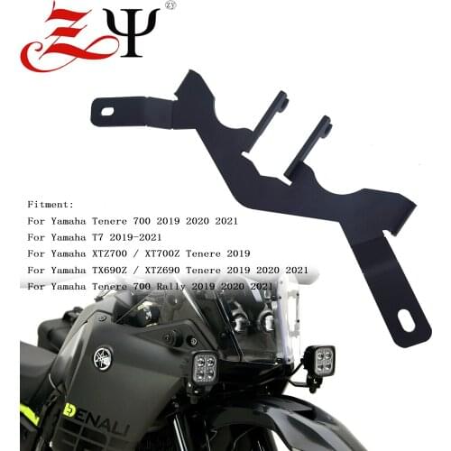 For Yamaha T7 XTZ700 Tenere 700 XT700Z XTZ690 2019 2020 2021 Motorcycle Auxiliary Light Backet Mount Holder Fog Lamp Bracket
