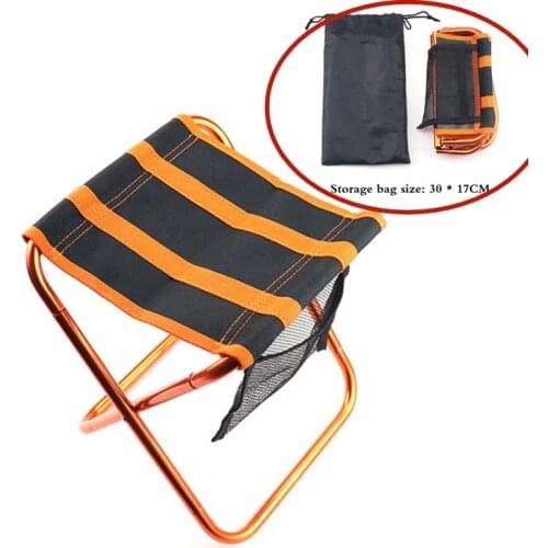 Quality Outdoor Foldable Fishing Chair Ultra Light Weight Portable Folding Camping Aluminum Alloy Picnic Fishing Chair with Bag