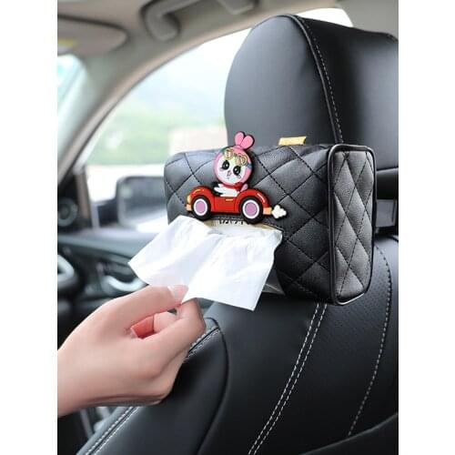 Creative Car Tissue Box Cover Cartoon Seat Hanging Type Armrest Multifunctional Decoration Pumping Utility Decorative Handrail