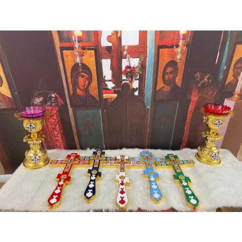 2021NEW Jesus Crucifix Orthodox Cross Church Decoration Christian Decor Russian Orthodox Church Supplies