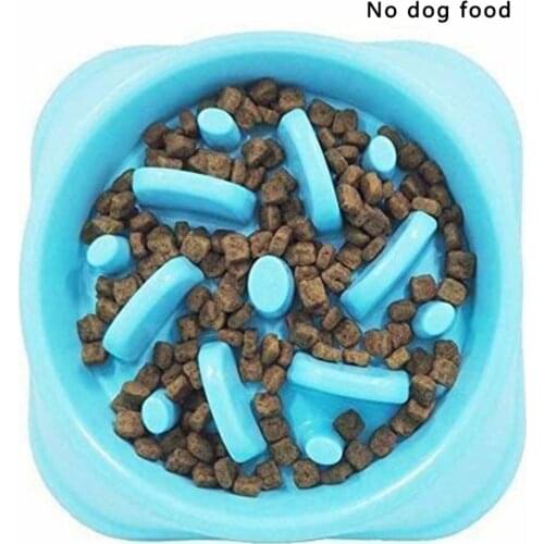 Pet Bowl Slow Feeding Puzzle Feeder Anti-Choking Slow Food Bowl Non-Slip Padded Dog Bowl Non-Toxic And Tasteless