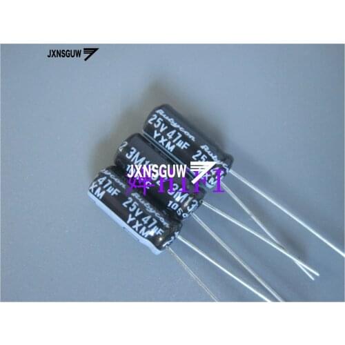 20PCS NEW RUBYCON YXM 25V47UF 5X11MM Aluminum electrolytic capacitors 47uF/25v 105 degrees 47UF 25V