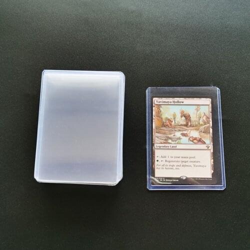 Manufacturer 35PT plastic trading card top loader toploader baseball game sports card sleeve protector top loaders for cards