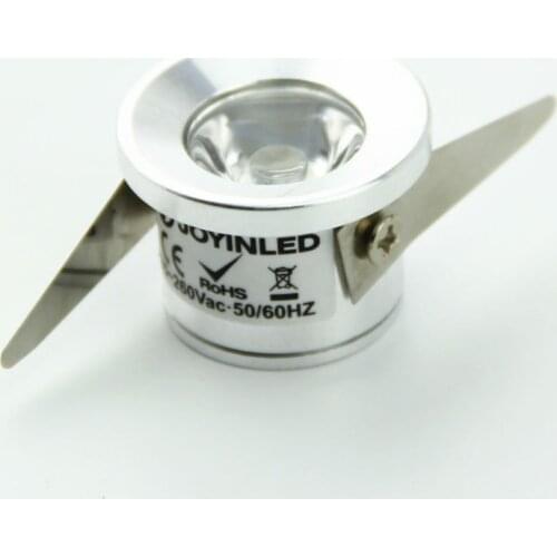 10Pcs/Lot 1W Under Cabinet Led Spot Light Ceiling Recessed Mini LED Downlights for Jewelry Show Case Counter