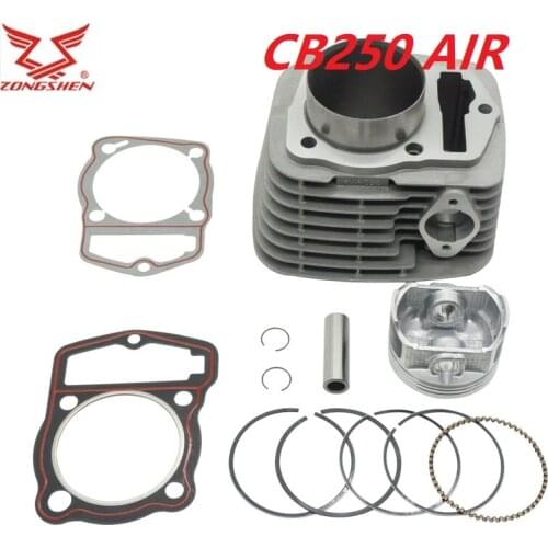 Zongshen 65.5mm cylinder head gasket piston ring pin set fit kayo bosuer LONCIN 250CC CB250 engine free shipping
