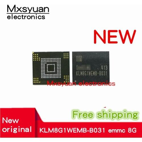 1pcs~10pcs/LOT KLM8G1WEMB-B031 KLM8G1WEMB B031 BGA153 EMMC 8GB 100% new original