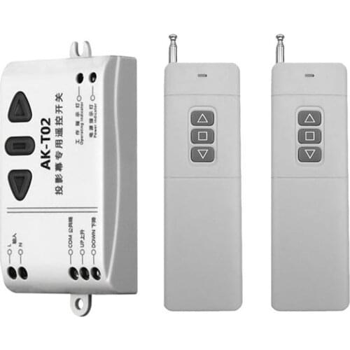 3000m AK-T02 Wireless Remote Control + Front Controller for Electric Projector Screens Electric Curtains/Tower garage door