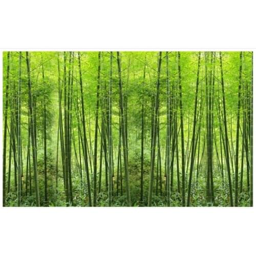 3d wallpaper custom High end 3d murals wallpaper for walls 3 d Bamboo forest hillside bamboo sea Landscape wall home decoration
