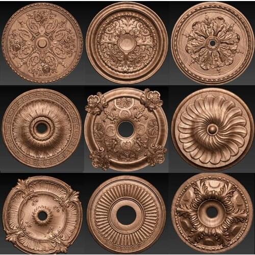 9pcs 3D file in STL format flower carving 3d model relief for cnc 3D carved figure sculpture machine home decoration decor