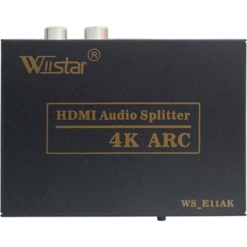 Wiistar HDMI Audio Splitter HDMI to HDMI+SPDIF+L/R Audio HDMI Audio Video Extractor 4K ARC 2CH/5.1CH for PS4 DVD