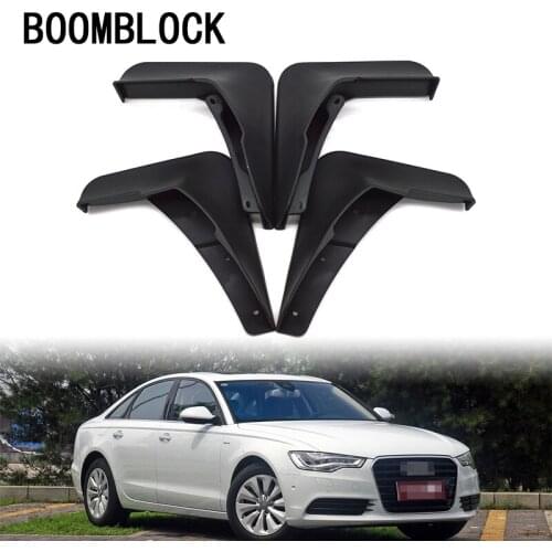 4pc Car Front Rear Mud Flaps Mud Flap Mudguards Fender For Audi A6 C7 2011 2012 2013 2014 2015 Sedan Auto Accessories
