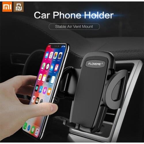 Xiaomi Youpin Phone Holder Car Air Outlet Bracket Automatically Retractable Multifunctional Spin Mobile Phone Bracket for Car