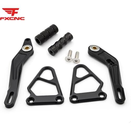 For Yamaha MT07 MT 07 2013-2017 CNC Aluminum Alloy Motorcycle Rearset Footrest Footpeg Pedal Rear set Foot rest Accessories Part