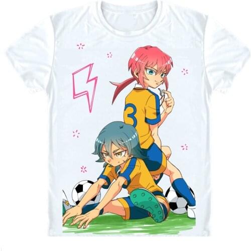 Inazuma Eleven GO 2 Chrono Stone T-Shirts Multi-style Short Sleeve Shirts GO Inazuma Irebun GO Tenma Matsukaze Cosplay Shirt