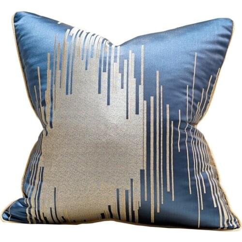 Geometric embroidery cushions Luxury car pillow Decorative cushion European cushion cover office Nordic melody