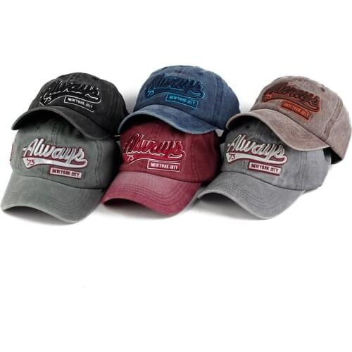 Unisex Cotton Baseball Cap Spring Summer Hat Hip Hop Fitted Cap Men Women Adult Dad Hat Outdoor Vintage Snapback Caps Trucker