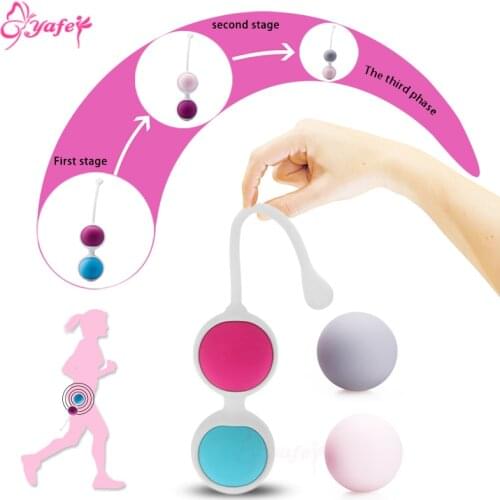 Kegel balls Vaginal Tight Exercise Ball Silicone Kegel weight Vaginal balls for Women Smart Ben wa ball Adult sex toy for Women