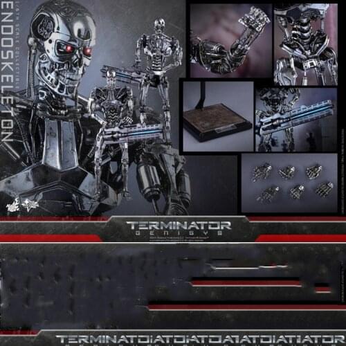 Collectible In Stock 1/6 Scale HotToys HT MMS352 Terminators Genesis Skeleton T800 Full Set Action Figure for Fans Gifts