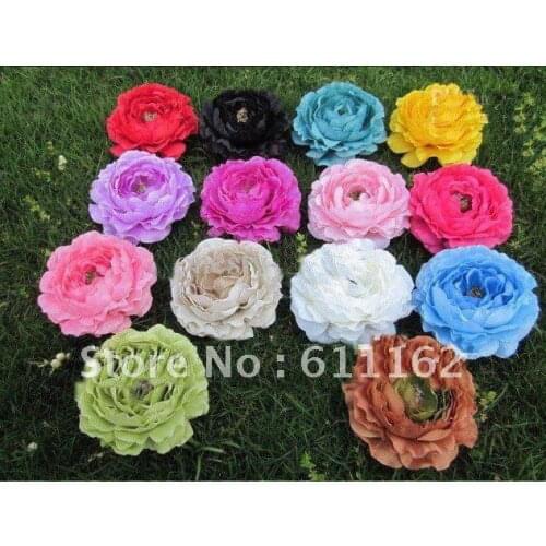 2013 hottest sale 4" Ruffle Ranunculus flowers New design! fashion baby flower! mix colors 100pcs/lot
