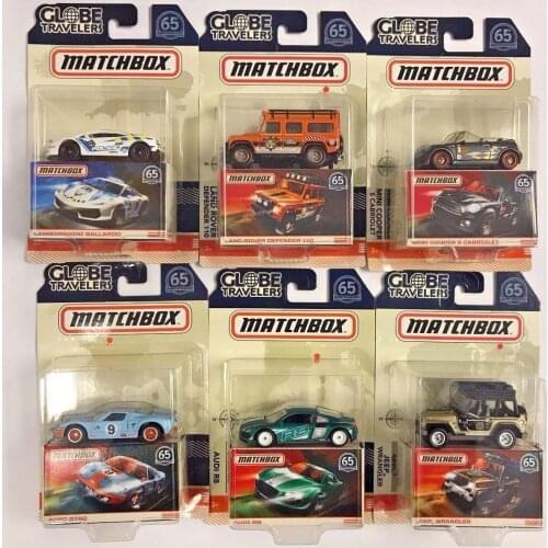 2018 Matchbox 1/64 Global Traveler Ford GT40 GULF& Lamborghini & Land Rover Defender &Audi R8 65th Collection of alloy car model