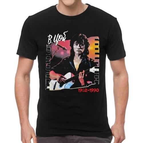 Vintage Viktor Tsoi Is Alive T Shirt Men Short Sleeve Cotton T-shirt Russian Rock Band Legend Kino Tees Top Graphic Tshirts Gift