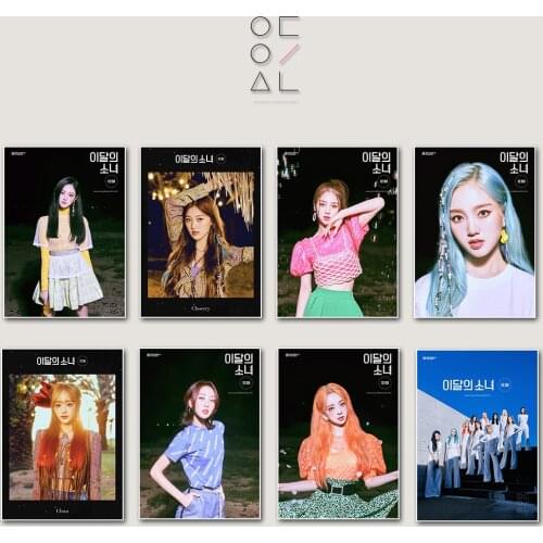 Kpop LOONA Chu Heejin Hyunjin Choerry Olivia Hye Yeojin Vivi Yves Jinsol Kim Lip New Pictorial Stickers Photo Collection Poster