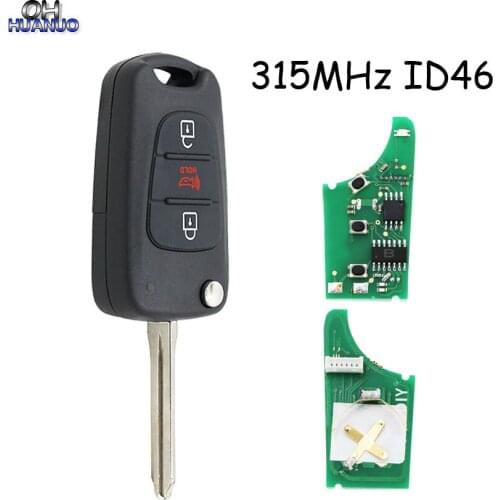 Upgraded Folding Remote Key Fob 315MHz ID46 for Kia Soul 2011-2013 NYOSEKS-AM11ATX