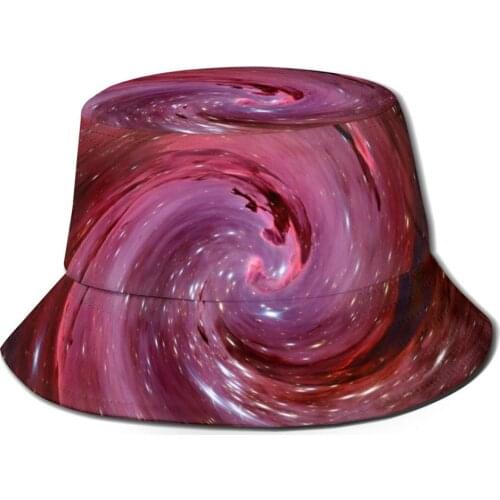 CINESSD Galaxy Fog Kosmus Universe Bucket Hat Summer Hats Fisherman Hat Foldable Women Men Sunscreen Shade Caps