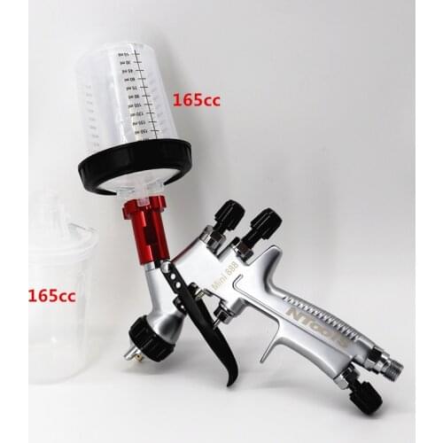 1.2mm spray gun with pps tank paint spray gun air spray gun with 165 /400cc Spray gun Paint Mixing Cup and adapter airbrush