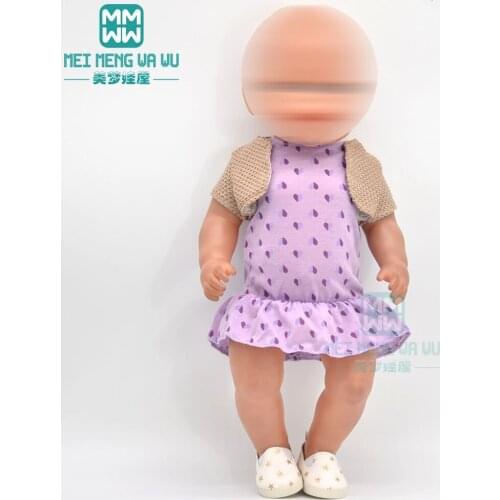 Doll clothes fit new born doll and american doll White T-shirt + casual pants