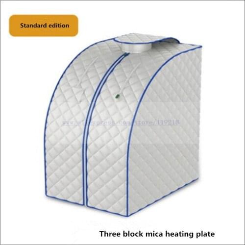 Far infrared sweating box single detox steaming room home family body sweating sauna box full moon dry steaming machine