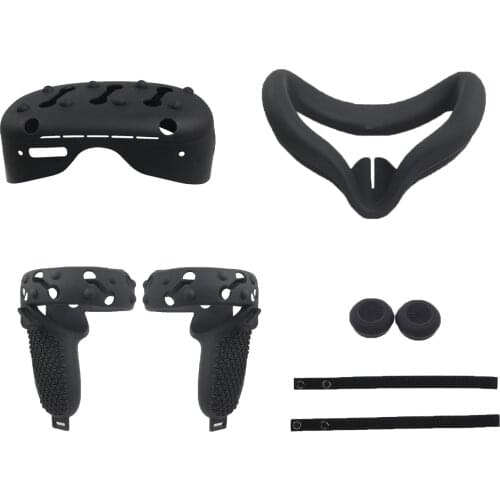 Collision-proof, suitable for Oculus Quest 2 controller silicone protective cover, comfortable and sweat proof (combined)