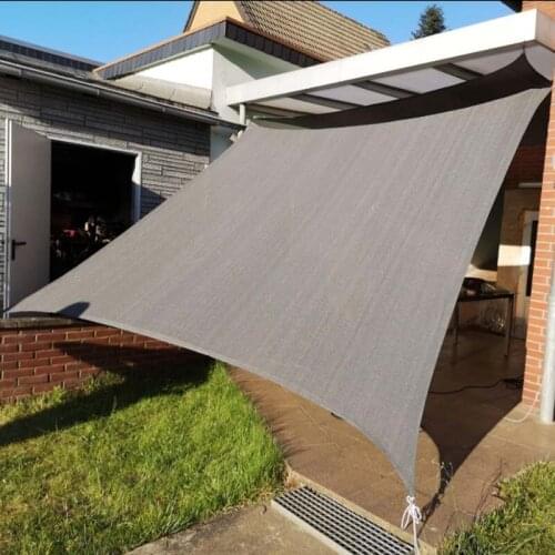 Rectangle Patio Garden Waterproof Canopy Sunshade Tent Swimming Pool Awning Sail Beach Hiking Ceiling Cloth