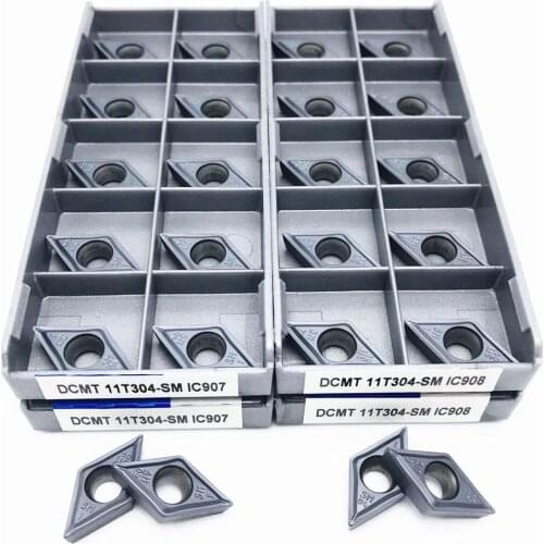 DCMT11T304 SM IC907 DCMT11T304 SM IC908 internal turning tool cutting tool DCMT 11T304 carbide insert lathe tool turning insert