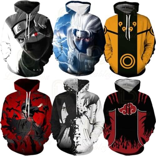 Hot Anime Naruto Hoodies Men Women Winter pullovers 3D Hooded Oversized Sweatshirts XXS-4XL Naruto 3D Hoodies Children Tops