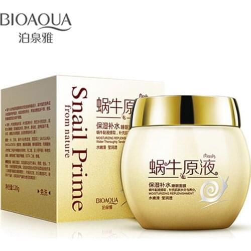 BIOAQUA Snail Essence Moisturizing Sleeping Mask Anti Wrinkle Oil Control Shrink Pores Whitening Firming Skin Care Facial Mask