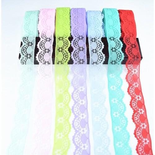High quality New 10 yards lace Ribbon tape width 40MM African lace fabric DIY crafts/wedding/clothing Decoration lace Trims etc