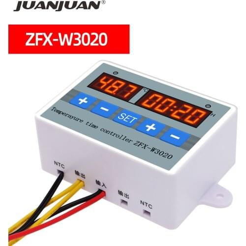 ZFX-W3020 Microcomputer Temperature Controller Switch Dual Temperature Control Timer Switch Module DC 12/24 AC 220 V 50%off