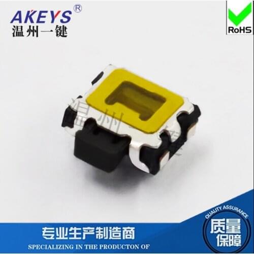 10PCS TS-A009C 3*3.5 Waterproof tact switch side press 4 pin SMD/SMT With fixed column