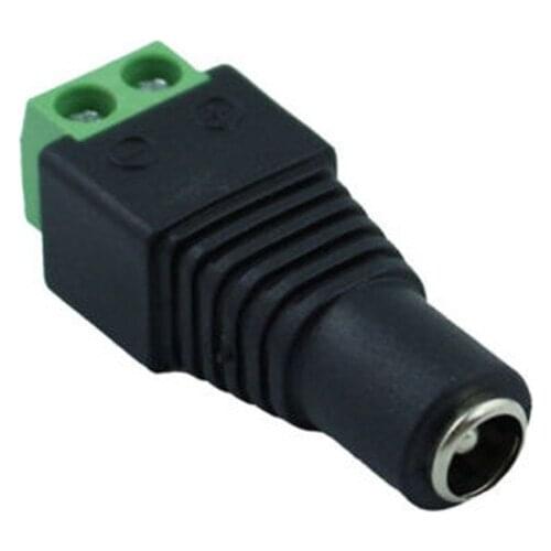 100pcs DC Plug CCTV Camera 5.5mm X 2.1mm DC Power Cable Female Plug Adapter Jack 5.5*2.1mm To Connection Led Strip