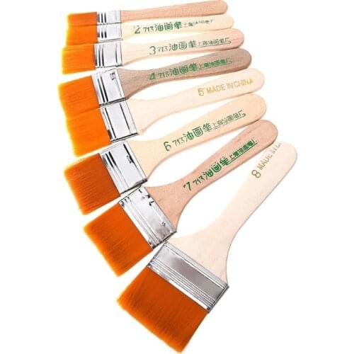 12Pcs Wooden Oil Painting Brush Artist Acrylic Watercolor Paint Art Supply Tool