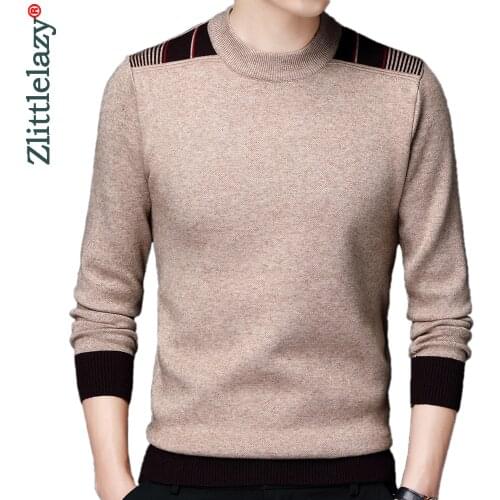 2020 brand new casual knitted thick sweater men pullover clothing fashion clothes knit winter warm mens sweaters pullovers 1585