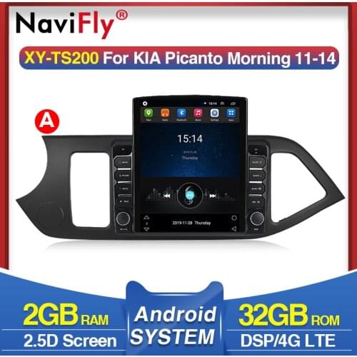 4G LTE WIFI 9.7” Android 2din Car Radio Multimedia For KIA PICANTO Morning 2011 2012 2013 2014 GPS Navigation Player 4G DVD 2Din