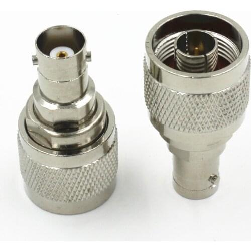 50PCS BNC Female Jack to N Male Plug Straight RF Coaxial Adapter Connector