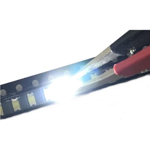 50PCS SMD 1206 White Led 1206 smd led cool white Super Bright LED Diode Light 5000-8000k 200-300mcd 3.0-3.6v