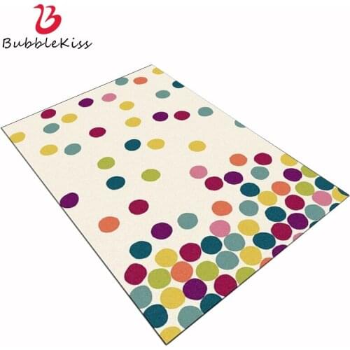 Bubble Kiss 100% Polyester Soft Area Rugs For Living Room Fashion Modern Style Color Art Small Ball Carpet Bedroom Decor Rugs